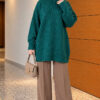 Oversized Ribbed Knit Tunic Nefti – Bild 2