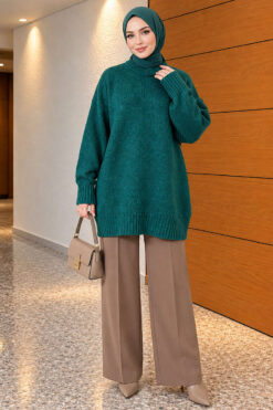 Alternative view of Oversized Ribbed Knit Tunic Nefti