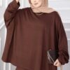 Oyşo Tunic and Pants Two-Piece Set Brown – Image 2