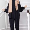 ⁦Oyşo Tunic and Pants Two-Piece Set Navy Blue⁩ - الصورة ⁦4⁩