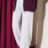 Hemmed ankle French terry two-thread knit pants Grey