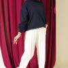 Hem Edge Detail Scuba Pants White - الصورة 2