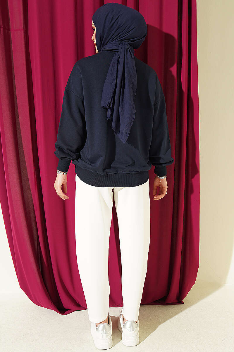 Hem Edge Detail Scuba Pants White - الصورة 3