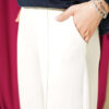 Hem Edge Detail Scuba Pants White - الصورة 4