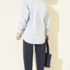Hem Edge Detail Scuba Pants Navy Blue - immagine 3