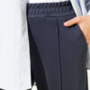 Hem Edge Detail Scuba Pants Navy Blue - immagine 4
