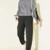Hem Edge Detail Scuba Pants Black - immagine 2
