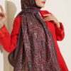 Paisley Print Modal Scarf Dark Brown – Bild 2