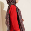 Paisley Print Modal Scarf Dark Brown – Bild 3