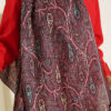 Paisley Print Modal Scarf Dark Brown – Bild 4