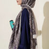 Paisley Print Modal Scarf Stone - Image 3