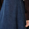 Detailed Piece Tied Denim Skirt Denim Blue - immagine 4