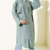 Hooded cape with capelet detail Mint – Bild 2