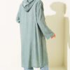 Hooded cape with capelet detail Mint – Bild 3