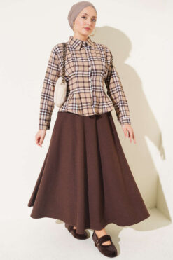 Alternative view of Plaid Shirt with Pen Detail Beige