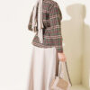 ⁦Plaid Shirt with Pen Detail Khaki⁩ - الصورة ⁦3⁩