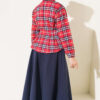 Plaid Shirt with Pen Detail Red – Image 3