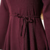 Tunic Dress with Pen Detailing and Drawstring Closure Plum – Bild 4