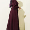 Pencil Detailed Belted Dabble Skirt Set Plum - immagine 3