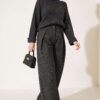 French terry plaid pants Khaki - immagine 2