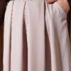 Pile-Detail Wide-Leg Trousers Beige - immagine 4