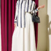 Pile-Detail Wide-Leg Trousers White – Image 2