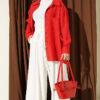 French Terry Jogger Pants with Pile Detail and Drawstring Ecru - Imagen 2