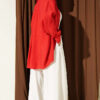 French Terry Jogger Pants with Pile Detail and Drawstring Ecru - Imagen 3