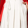 French Terry Jogger Pants with Pile Detail and Drawstring Ecru - Imagen 4