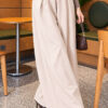 Loose-fit French terry pants with pile detailing and a belt Stone – Bild 3