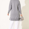 Polyelit Embroidered French Terry Cardigan Grey - الصورة 4