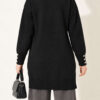 Polyelit Embroidered French Terry Cardigan Black - Imagen 3