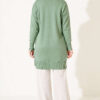 Polyelit Embroidered French Terry Cardigan Green - الصورة 4