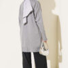 Polyester Knit Tunic with Stand Collar Detail Grey - Image 3