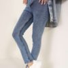 ⁦Regular Fit Stretch Pants Charcoal Black⁩ - الصورة ⁦8⁩