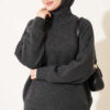 Ribbed Basic Knit Sweater Anthracite - immagine 3
