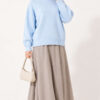 Ribbed Basic Knit Sweater Baby Blue - immagine 2