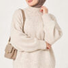 Ribbed Basic Knit Sweater Beige - immagine 3
