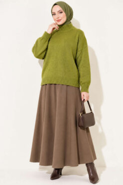 Alternative view of Ribbed Basic Knit Sweater Hazel