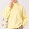 Ribbed Basic Knit Sweater Dark Brown - immagine 8