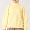 ⁦Ribbed Basic Knit Sweater Yellow⁩ - الصورة ⁦3⁩