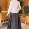 Terry Knit Sweater with Hair Braid Detailing Pink - الصورة 4