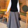 Terry Knit Sweater with Hair Braid Detailing Black - الصورة 4