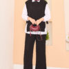 Braided Knit Three-Piece Modest Set Black