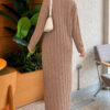 Braided Knit Dress Mink - Imagen 4