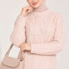 ⁦Braided Knit Sweater Powder Pink⁩ - الصورة ⁦3⁩