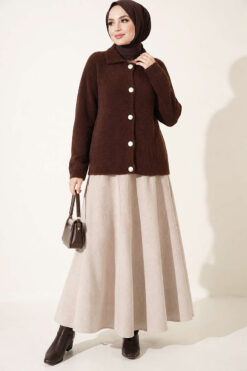 Alternative view of Cardigan Brown