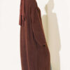 Shawl Collar Pocket Cardigan with Textured Knit Brown - Afbeelding 3