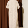 Shawl Collar Textured Knit Cardigan Beige - Imagen 3