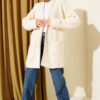 Shawl Collar Rice Knit Cardigan Beige - Afbeelding 2
